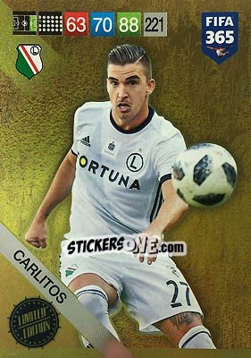 Sticker Carlitos - FIFA 365: 2018-2019. Adrenalyn XL n. LEU-CAR - Panini