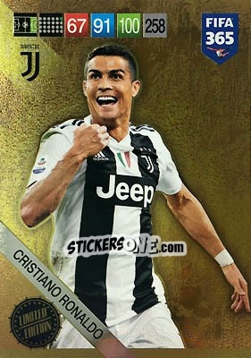 Sticker Cristiano Ronaldo - FIFA 365: 2018-2019. Adrenalyn XL n. LEU-CR - Panini