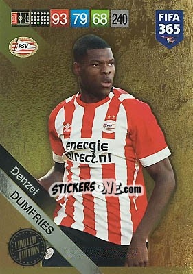 Figurina Denzel Dumfries - FIFA 365: 2018-2019. Adrenalyn XL - Panini