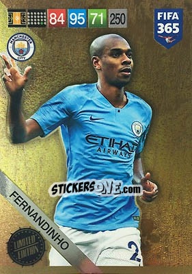 Sticker Fernandinho - FIFA 365: 2018-2019. Adrenalyn XL n. LEU-FE - Panini