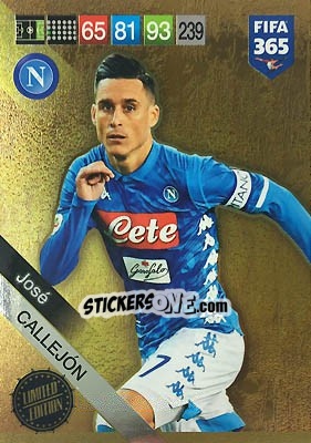 Sticker José Callejón - FIFA 365: 2018-2019. Adrenalyn XL n. LEU-JCA - Panini