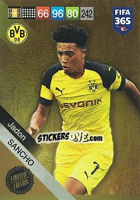 Sticker Jadon Sancho - FIFA 365: 2018-2019. Adrenalyn XL n. LEU-JS - Panini