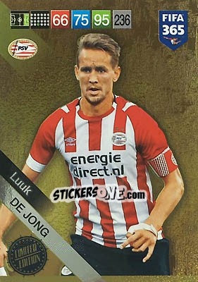 Sticker Luuk de Jong - FIFA 365: 2018-2019. Adrenalyn XL n. LEU-LDJ - Panini