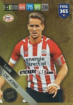 Figurina Luuk de Jong - FIFA 365: 2018-2019. Adrenalyn XL - Panini