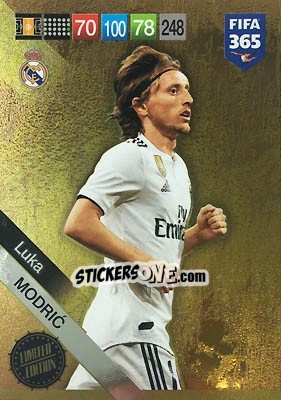 Sticker Luka Modric - FIFA 365: 2018-2019. Adrenalyn XL n. LEU-LMO - Panini