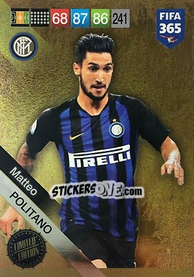 Sticker Matteo Politano - FIFA 365: 2018-2019. Adrenalyn XL n. LEU-MP - Panini