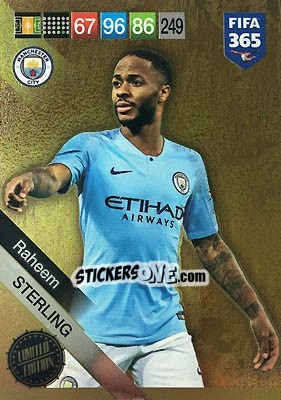 Sticker Raheem Sterling - FIFA 365: 2018-2019. Adrenalyn XL n. LEU-RS - Panini