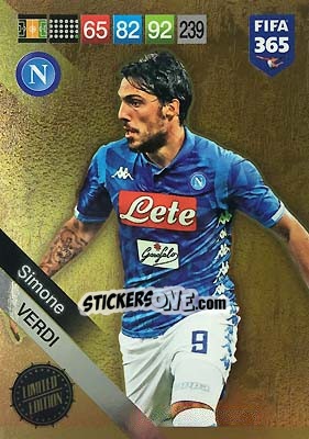 Sticker Simone Verdi - FIFA 365: 2018-2019. Adrenalyn XL - Panini
