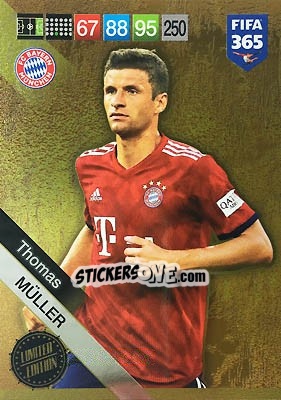 Sticker Thomas Müller - FIFA 365: 2018-2019. Adrenalyn XL n. LEU-TM - Panini
