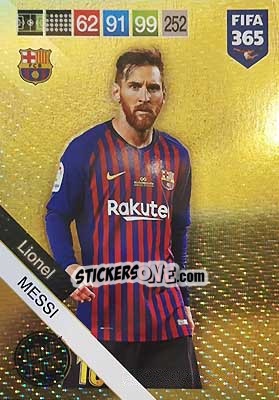 Sticker Lionel Messi - FIFA 365: 2018-2019. Adrenalyn XL n. XXL-LM - Panini