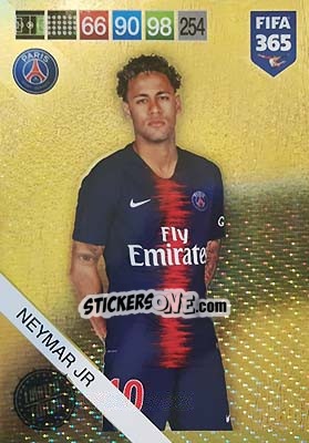 Sticker Neymar Jr. - FIFA 365: 2018-2019. Adrenalyn XL n. XXL-NJ - Panini