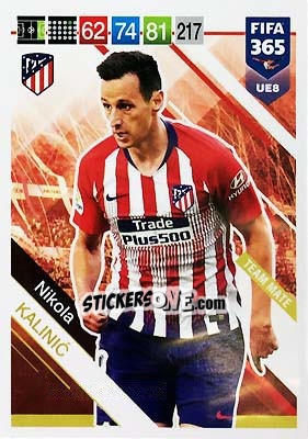Sticker Nikola Kalinic - FIFA 365: 2018-2019. Adrenalyn XL n. UE8 - Panini