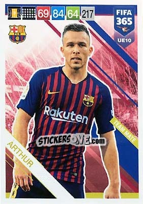 Sticker Arthur - FIFA 365: 2018-2019. Adrenalyn XL n. UE10 - Panini