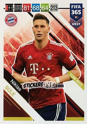 Sticker Niklas Süle - FIFA 365: 2018-2019. Adrenalyn XL n. UE21 - Panini