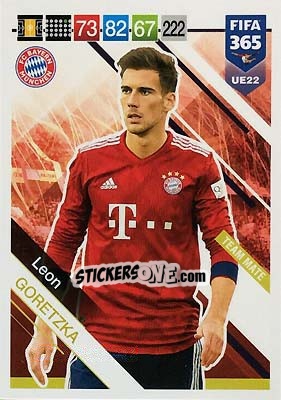 Sticker Leon Goretzka - FIFA 365: 2018-2019. Adrenalyn XL n. UE22 - Panini