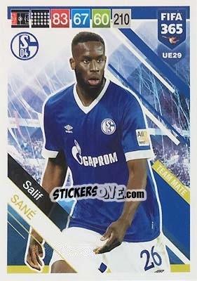 Figurina Salif Sané - FIFA 365: 2018-2019. Adrenalyn XL - Panini