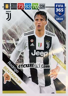 Sticker Rodrigo Bentancur - FIFA 365: 2018-2019. Adrenalyn XL n. UE40 - Panini