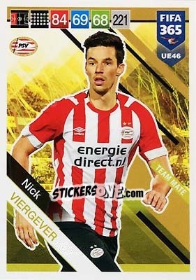 Sticker Nick Viergever - FIFA 365: 2018-2019. Adrenalyn XL n. UE46 - Panini