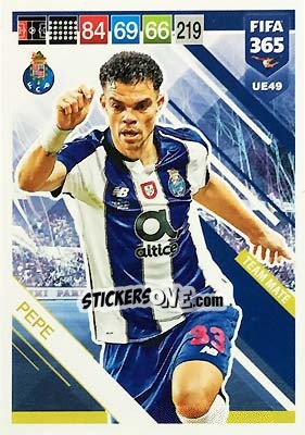 Sticker Pepe - FIFA 365: 2018-2019. Adrenalyn XL - Panini