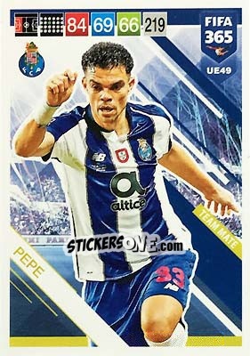 Figurina Pepe - FIFA 365: 2018-2019. Adrenalyn XL - Panini