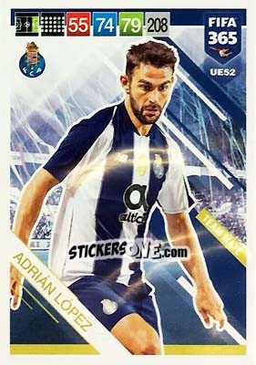 Figurina Adrián López - FIFA 365: 2018-2019. Adrenalyn XL n. UE52 - Panini