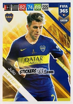 Sticker Julio Buffarini - FIFA 365: 2018-2019. Adrenalyn XL n. UE59 - Panini