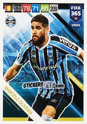 Sticker Marcelo Oliveira - FIFA 365: 2018-2019. Adrenalyn XL n. UE62 - Panini