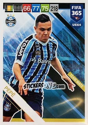 Sticker Pepé - FIFA 365: 2018-2019. Adrenalyn XL n. UE64 - Panini