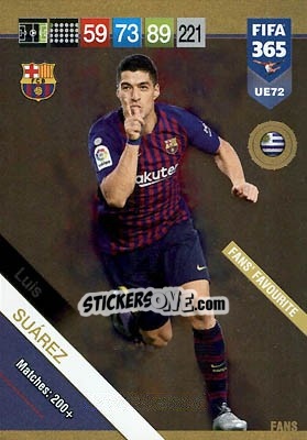Sticker Luis Suárez - FIFA 365: 2018-2019. Adrenalyn XL - Panini
