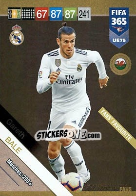 Sticker Gareth Bale - FIFA 365: 2018-2019. Adrenalyn XL n. UE75 - Panini