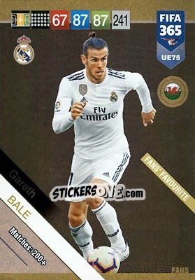 Figurina Gareth Bale - FIFA 365: 2018-2019. Adrenalyn XL - Panini