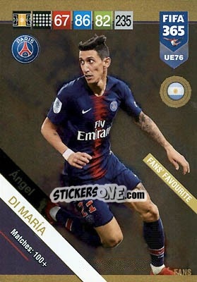 Sticker Ángel Di María - FIFA 365: 2018-2019. Adrenalyn XL - Panini