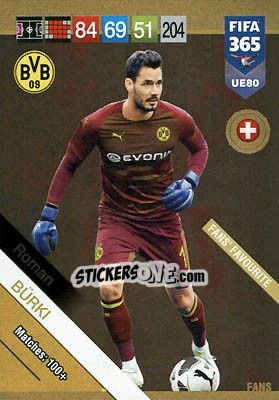 Sticker Roman Bürki - FIFA 365: 2018-2019. Adrenalyn XL n. UE80 - Panini