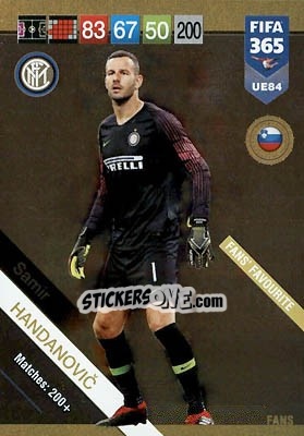 Sticker Samir Handanovic - FIFA 365: 2018-2019. Adrenalyn XL n. UE84 - Panini