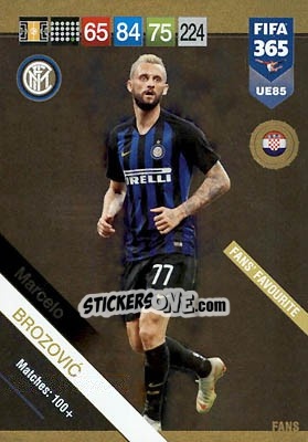 Sticker Marcelo Brozovic - FIFA 365: 2018-2019. Adrenalyn XL n. UE85 - Panini