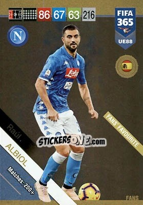 Sticker Raúl Albiol - FIFA 365: 2018-2019. Adrenalyn XL - Panini