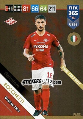 Sticker Salvatore Bocchetti - FIFA 365: 2018-2019. Adrenalyn XL n. UE95 - Panini