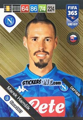 Cromo Marek Hamšík - FIFA 365: 2018-2019. Adrenalyn XL n. UE107 - Panini