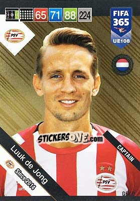 Sticker Luuk de Jong - FIFA 365: 2018-2019. Adrenalyn XL n. UE108 - Panini