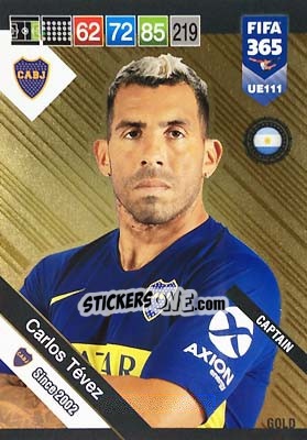 Sticker Carlos Tévez - FIFA 365: 2018-2019. Adrenalyn XL - Panini