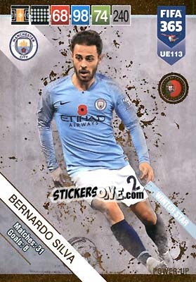 Sticker Bernardo Silva - FIFA 365: 2018-2019. Adrenalyn XL n. UE113 - Panini