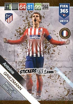 Sticker Antoine Griezmann - FIFA 365: 2018-2019. Adrenalyn XL n. UE115 - Panini