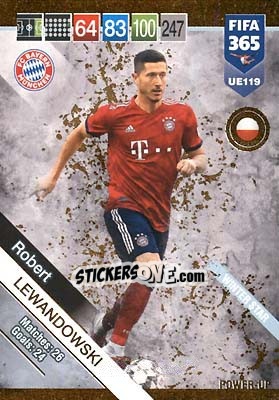 Sticker Robert Lewandowski - FIFA 365: 2018-2019. Adrenalyn XL - Panini