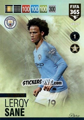 Sticker Leroy Sané - FIFA 365: 2018-2019. Adrenalyn XL n. UE129 - Panini