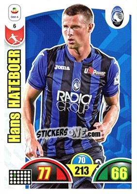Sticker Hans Hateboer - Calciatori 2018-2019. Adrenalyn XL n. 6 - Panini