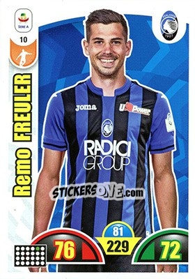 Sticker Remo Freuler - Calciatori 2018-2019. Adrenalyn XL n. 10 - Panini
