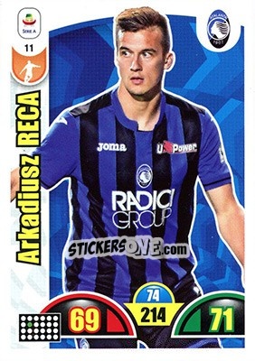 Sticker Arkadiusz Reca - Calciatori 2018-2019. Adrenalyn XL n. 11 - Panini