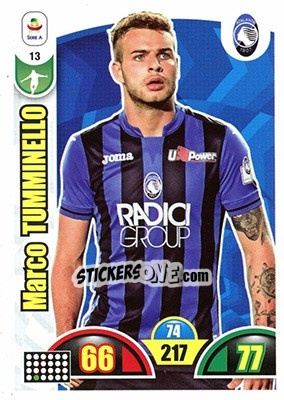 Sticker Marco Tumminello - Calciatori 2018-2019. Adrenalyn XL n. 13 - Panini