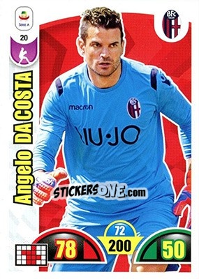 Sticker Angelo Da Costa - Calciatori 2018-2019. Adrenalyn XL n. 20 - Panini