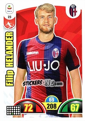 Sticker Filip Helander - Calciatori 2018-2019. Adrenalyn XL n. 23 - Panini